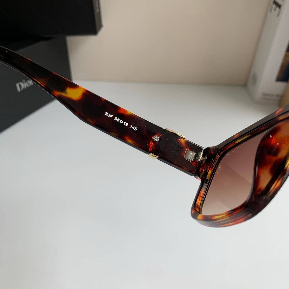 Dior Polarized Square Red Lens Sunglasses for Men & Women - 449154 - detail image 6