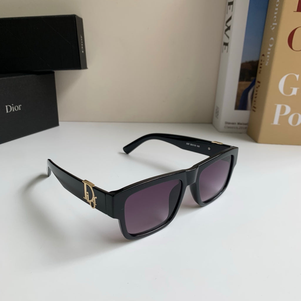Dior Polarized Square Black Lens Sunglasses for Men & Women - 449155