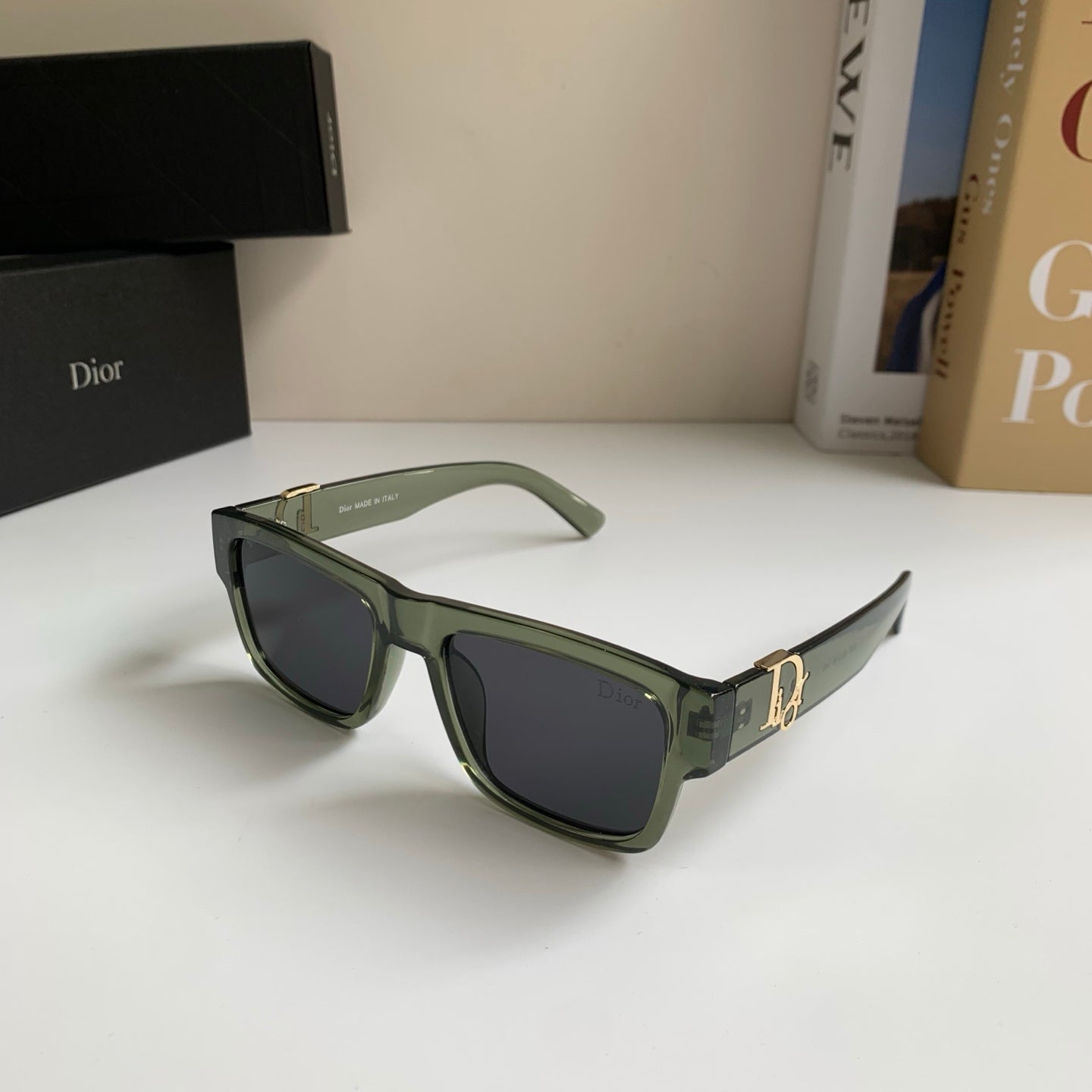 Dior Polarized Square Silver Lens Sunglasses for Men & Women - 449156 - detail image 2