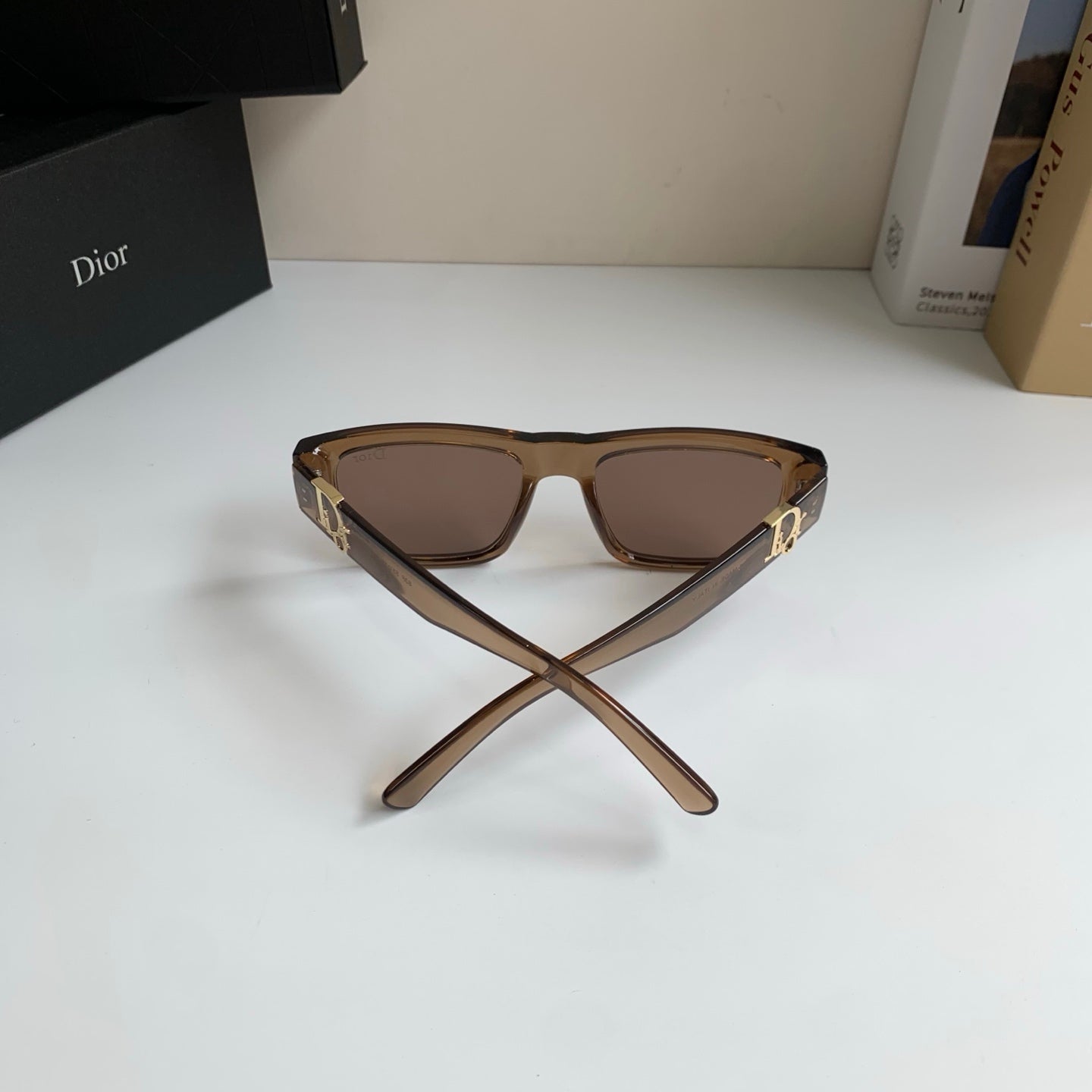 Dior Polarized Square Brown Lens Sunglasses for Men & Women - detail image 8