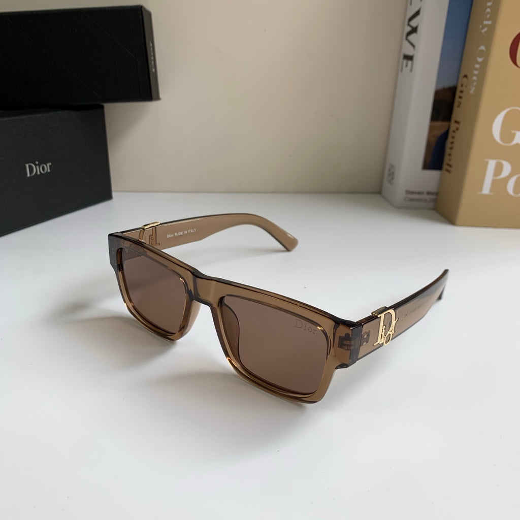 Dior Polarized Square Brown Lens Sunglasses for Men & Women - detail image 2