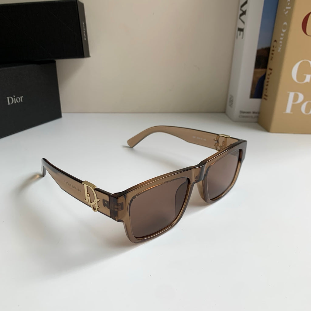 Dior Polarized Square Brown Lens Sunglasses for Men & Women