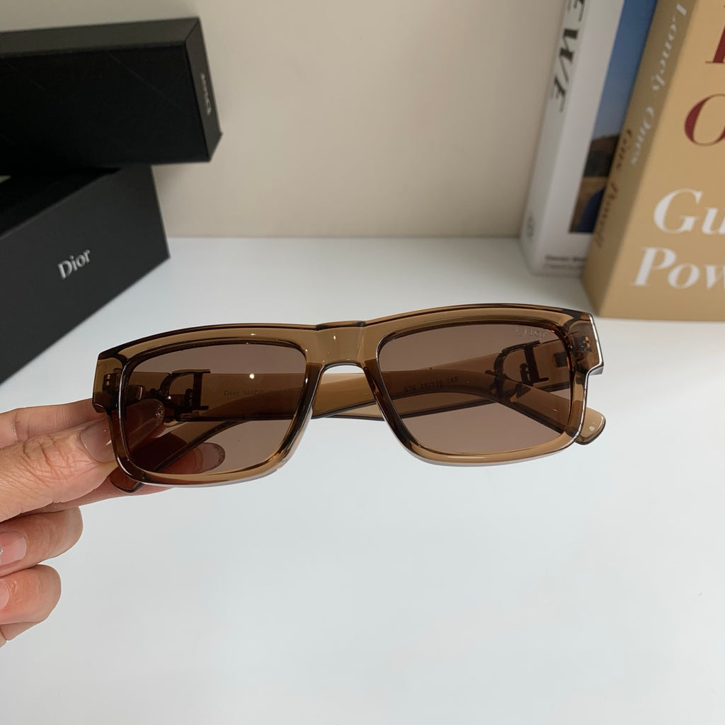 Dior Polarized Square Brown Lens Sunglasses for Men & Women - detail image 3