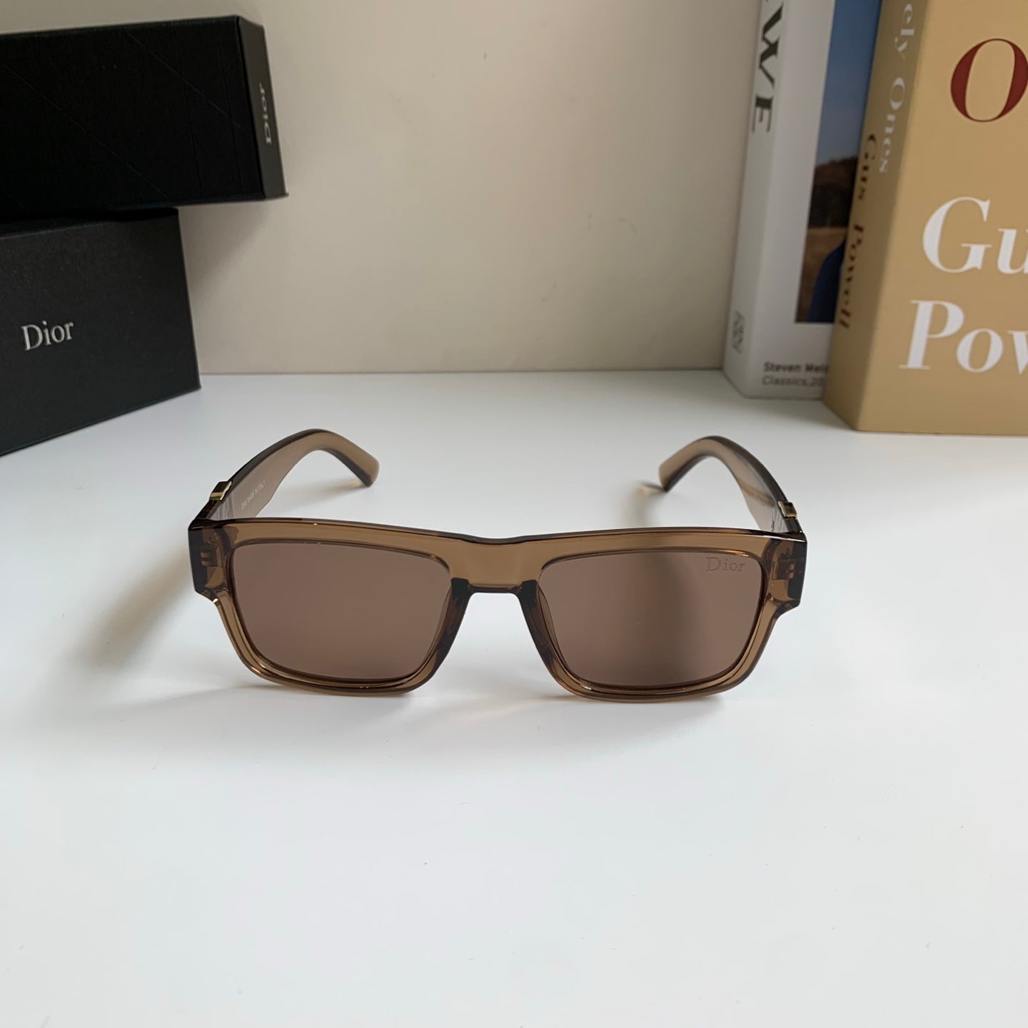 Dior Polarized Square Brown Lens Sunglasses for Men & Women - 358214 - detail image 5