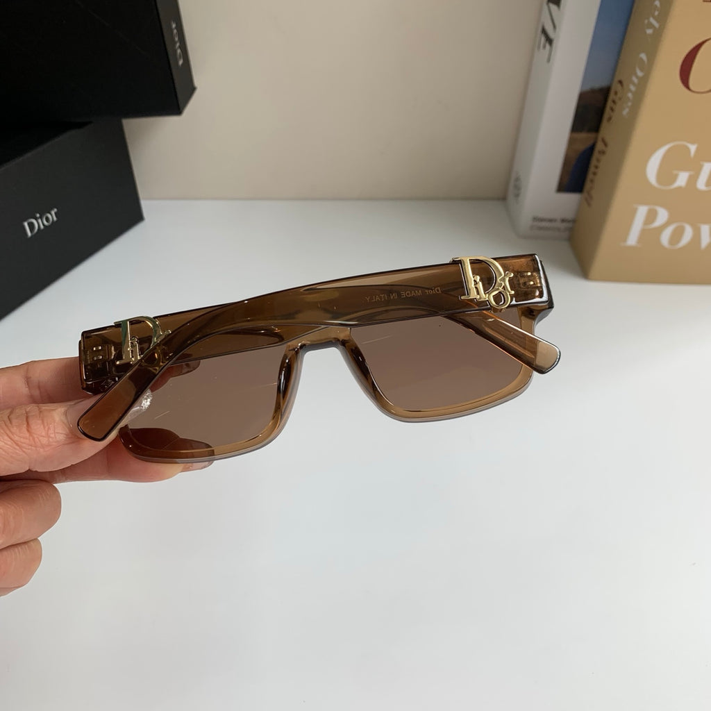 Dior Polarized Square Brown Lens Sunglasses for Men & Women - detail image 6
