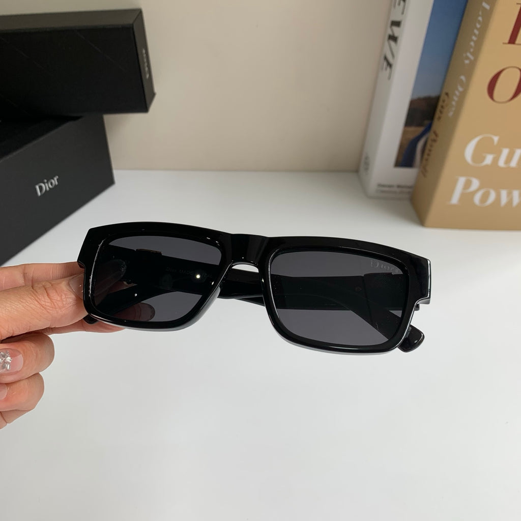 Dior Polarized Square Black Lens Sunglasses for Men & Women - 449159 - detail image 3