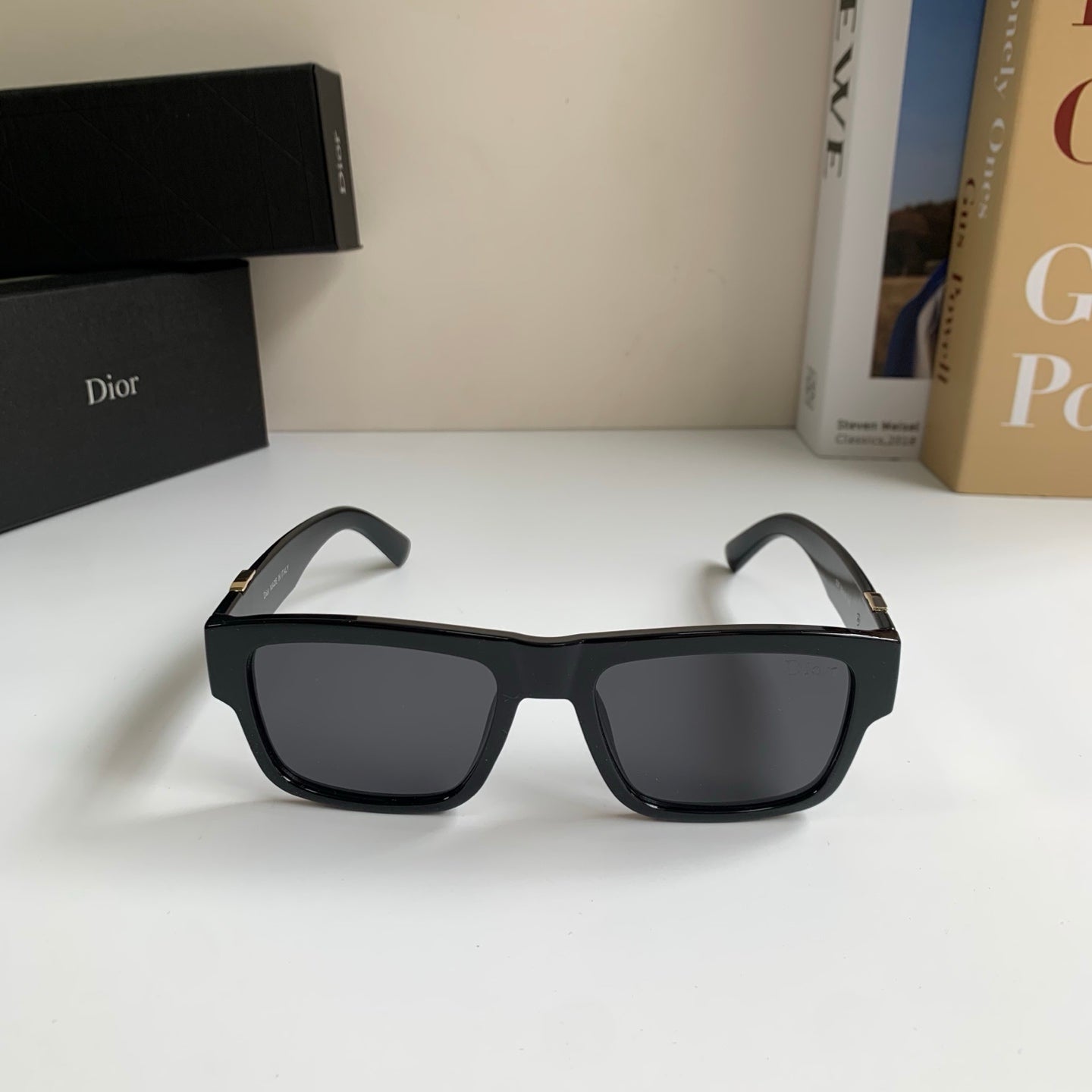 Dior Polarized Square Black Lens Sunglasses for Men & Women - 449159 - detail image 5