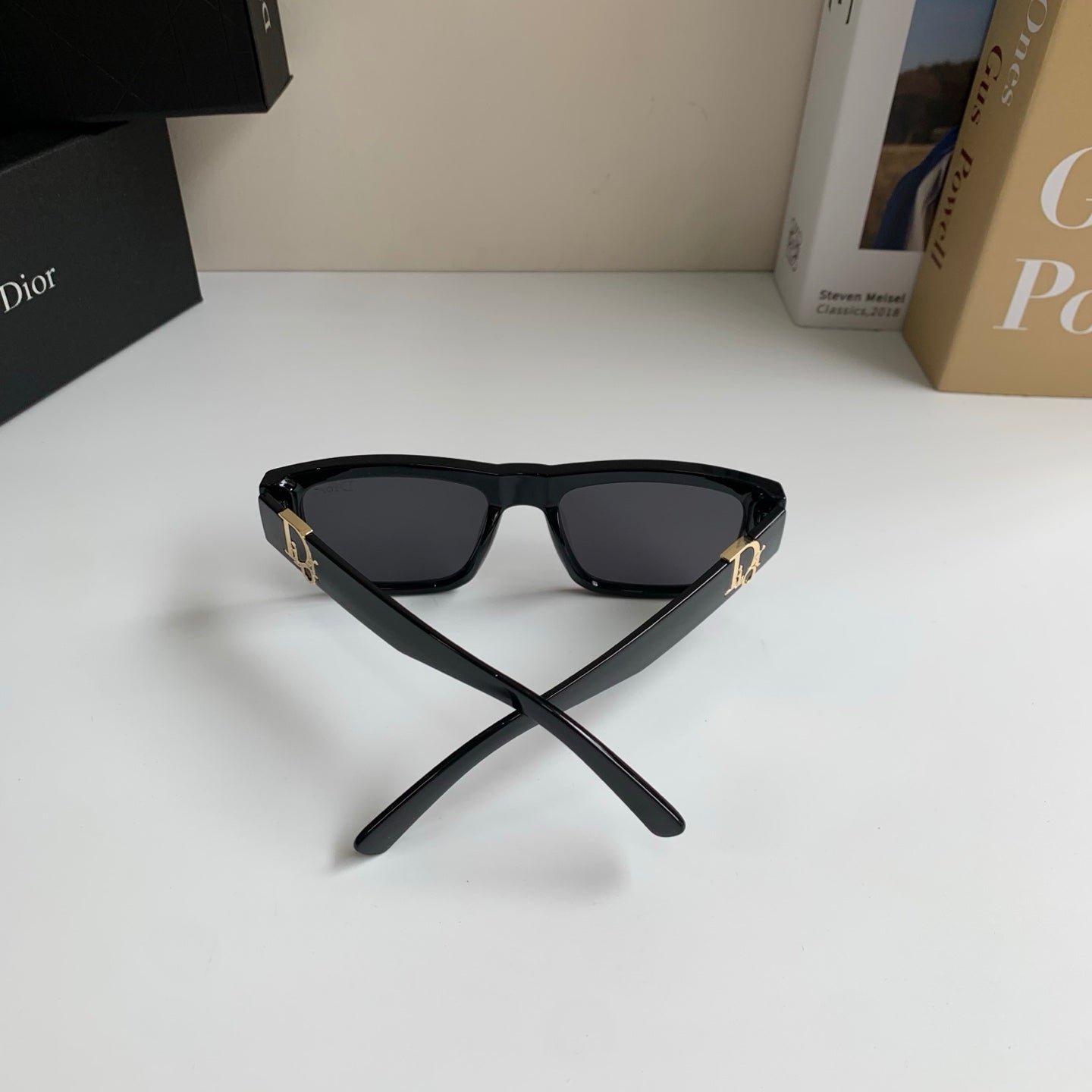 Dior Polarized Square Black Lens Sunglasses for Men & Women - 358215 - detail image 6