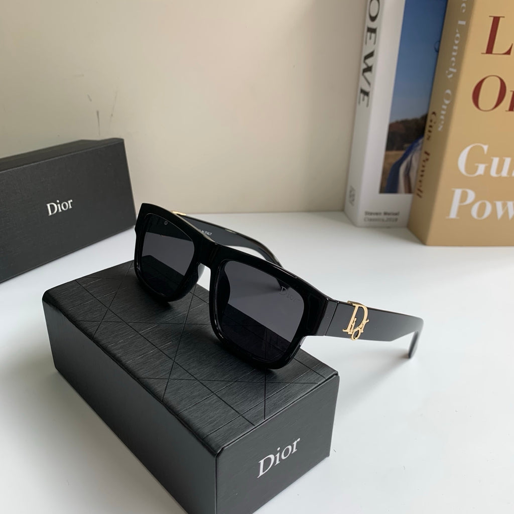 Dior Polarized Square Black Lens Sunglasses for Men & Women - 358215 - detail image 4