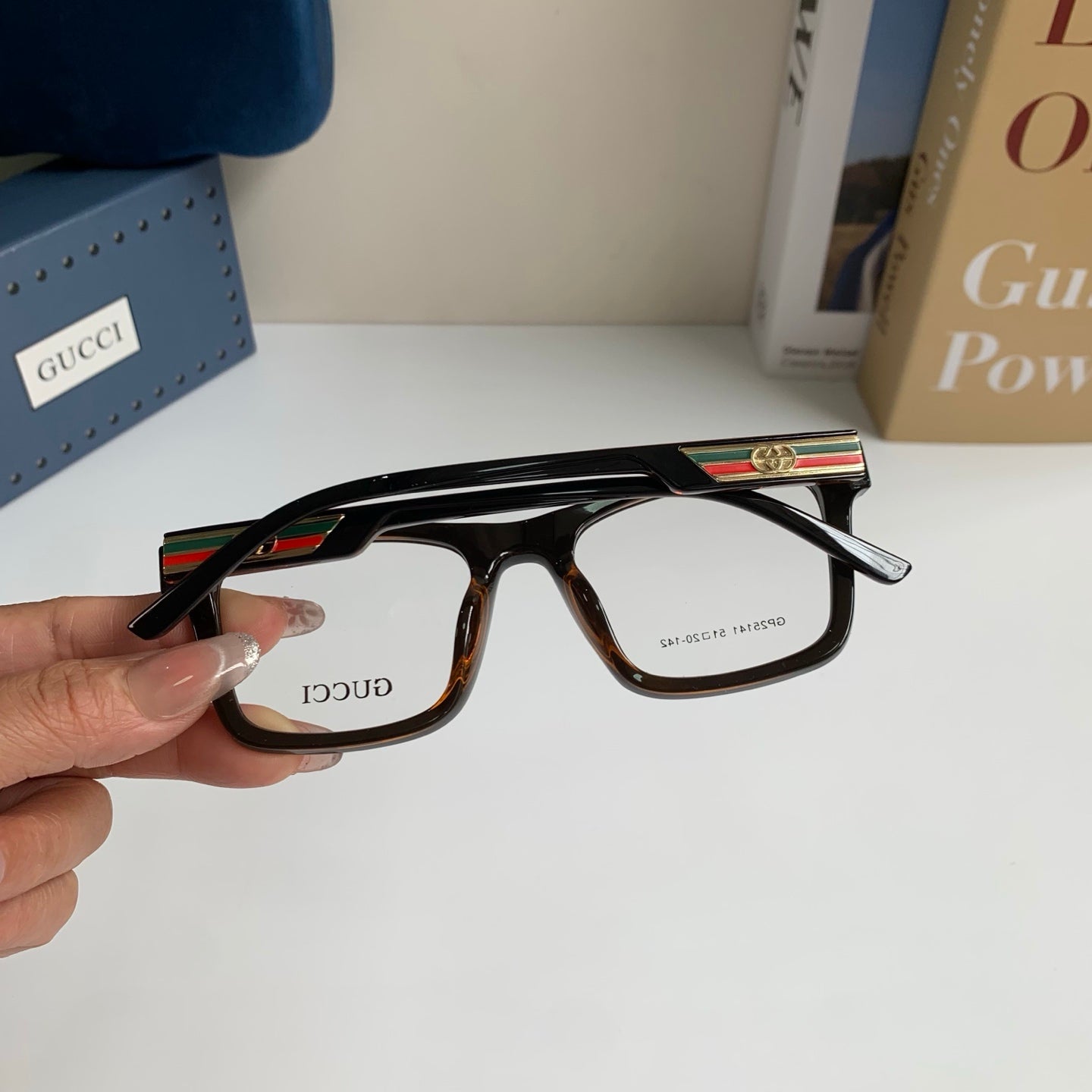 Gucci Blue-Light Square Silver Lens Sunglasses for Men & Women - 448758 - detail image 7