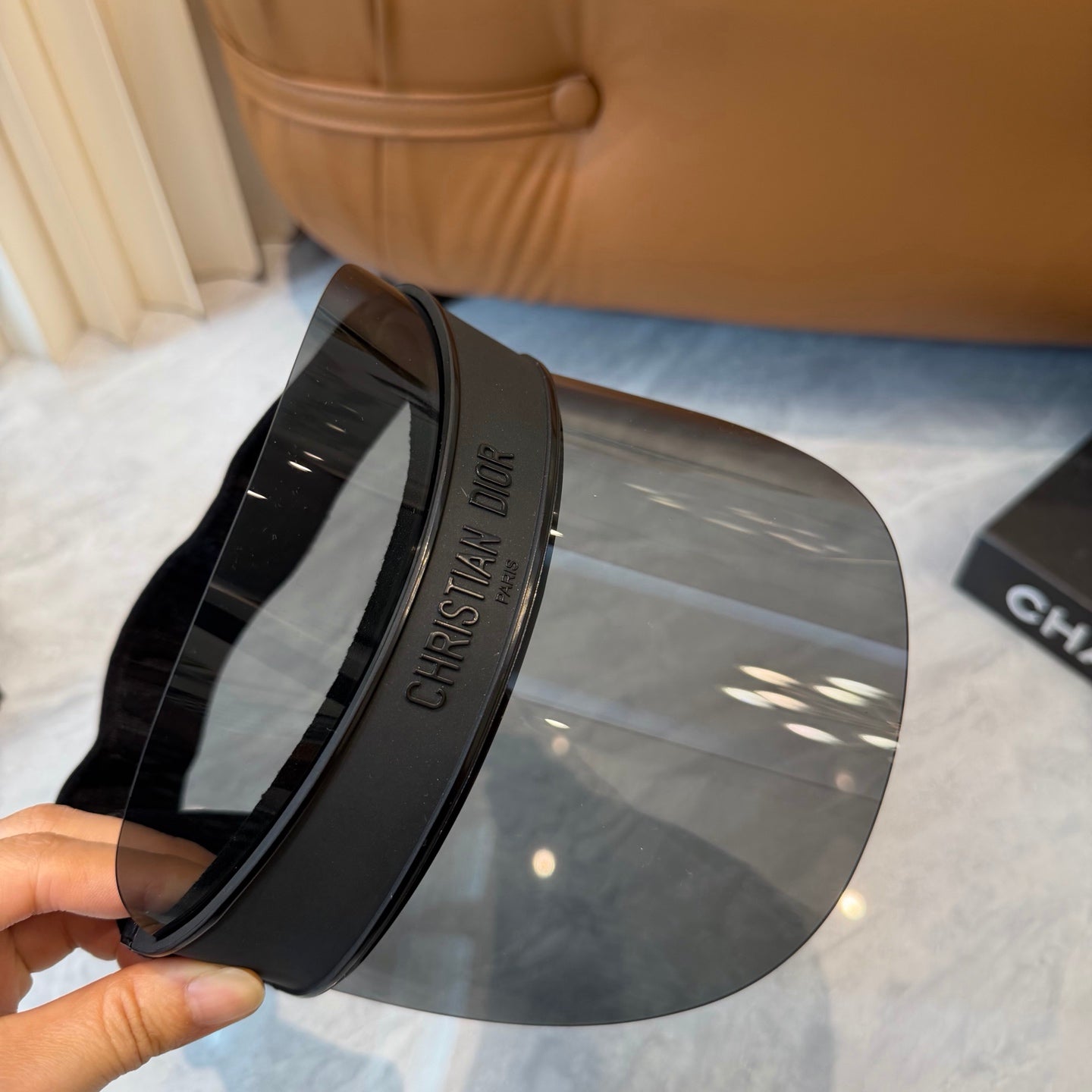 Dior Fashion Black Sun Visor for Men & Women - 431874 - detail image 2