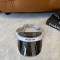 Dior Fashion Silver Sun Visor for Men & Women - 431875