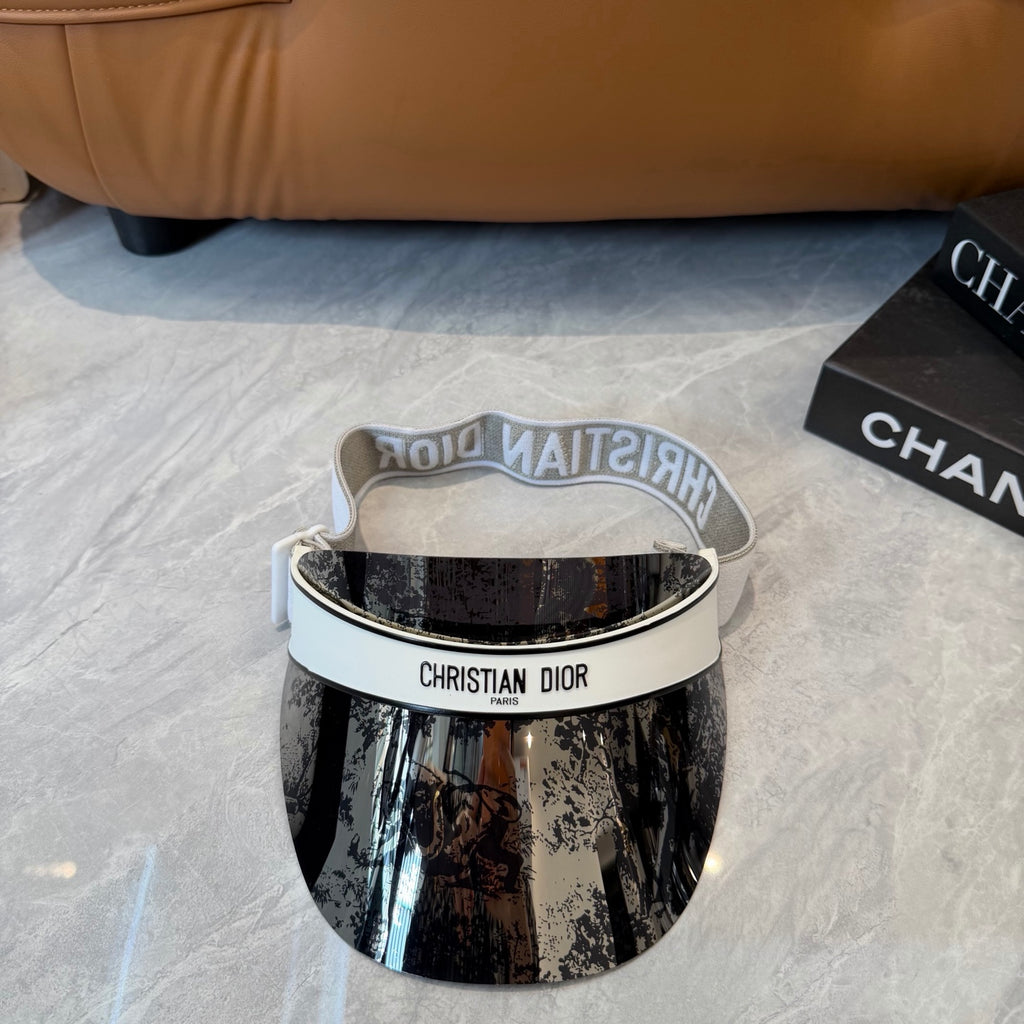 Dior Fashion Silver Sun Visor for Men & Women - 431879