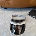 Dior Fashion Silver Sun Visor for Men & Women - 431879