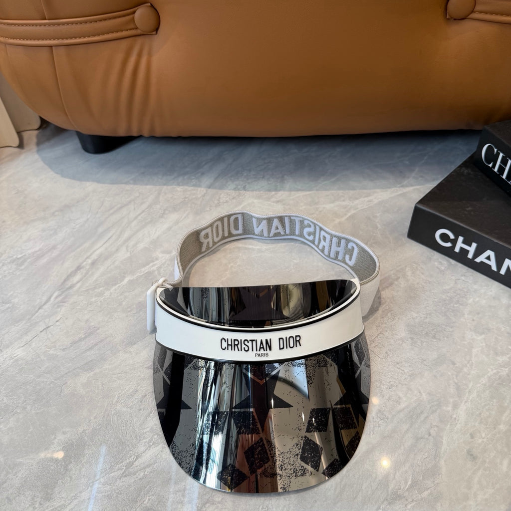 Dior Fashion Silver Sun Visor for Men & Women - 431881