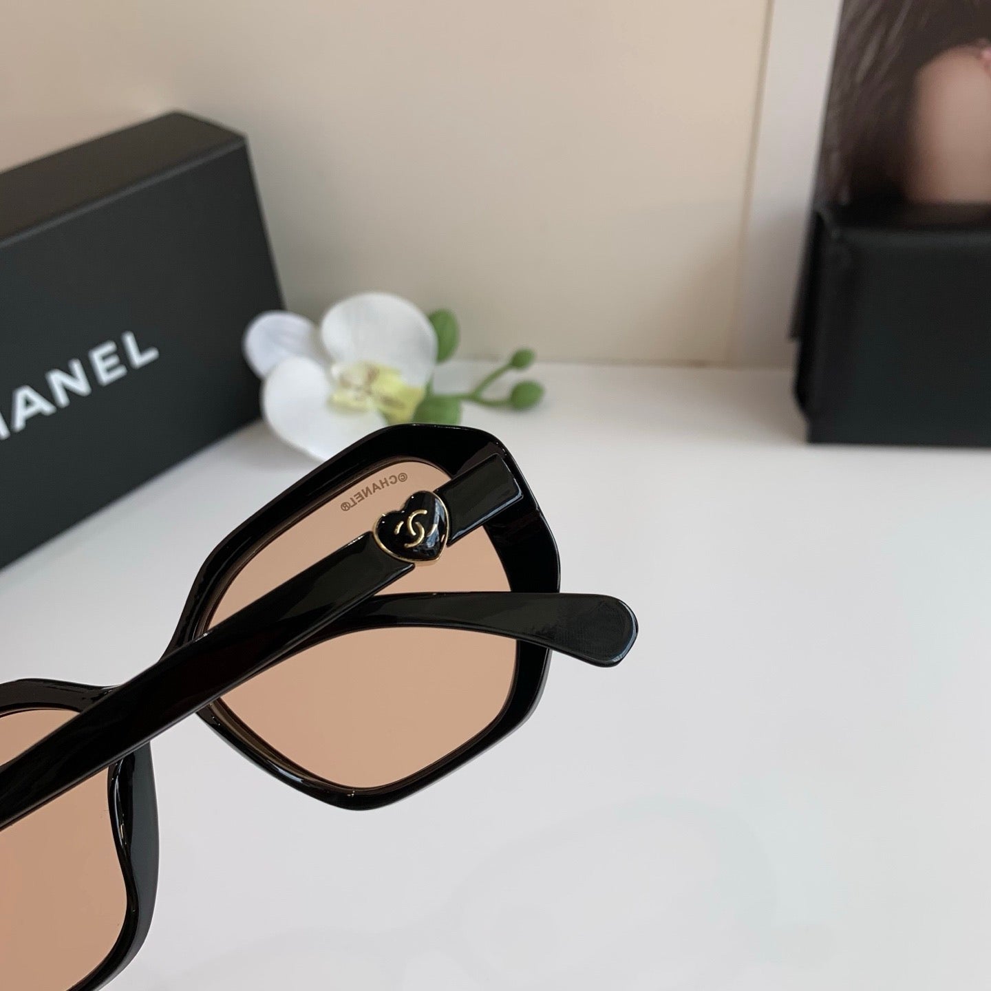 Chanel Fashion Gold Lens Sunglasses for Men & Women - 371822