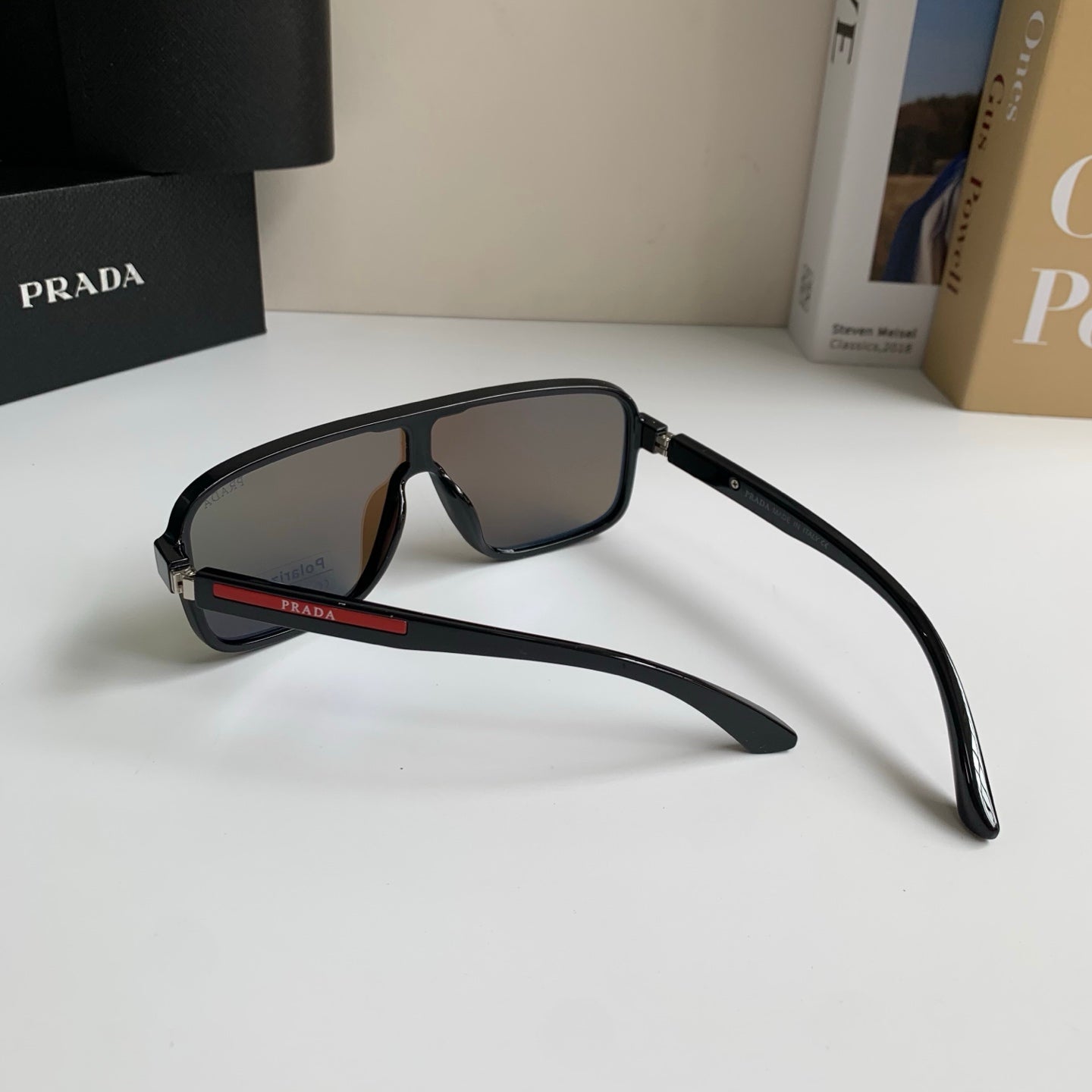 Prada Square Blue Lens Sunglasses for Men & Women - 372064 - detail image 7