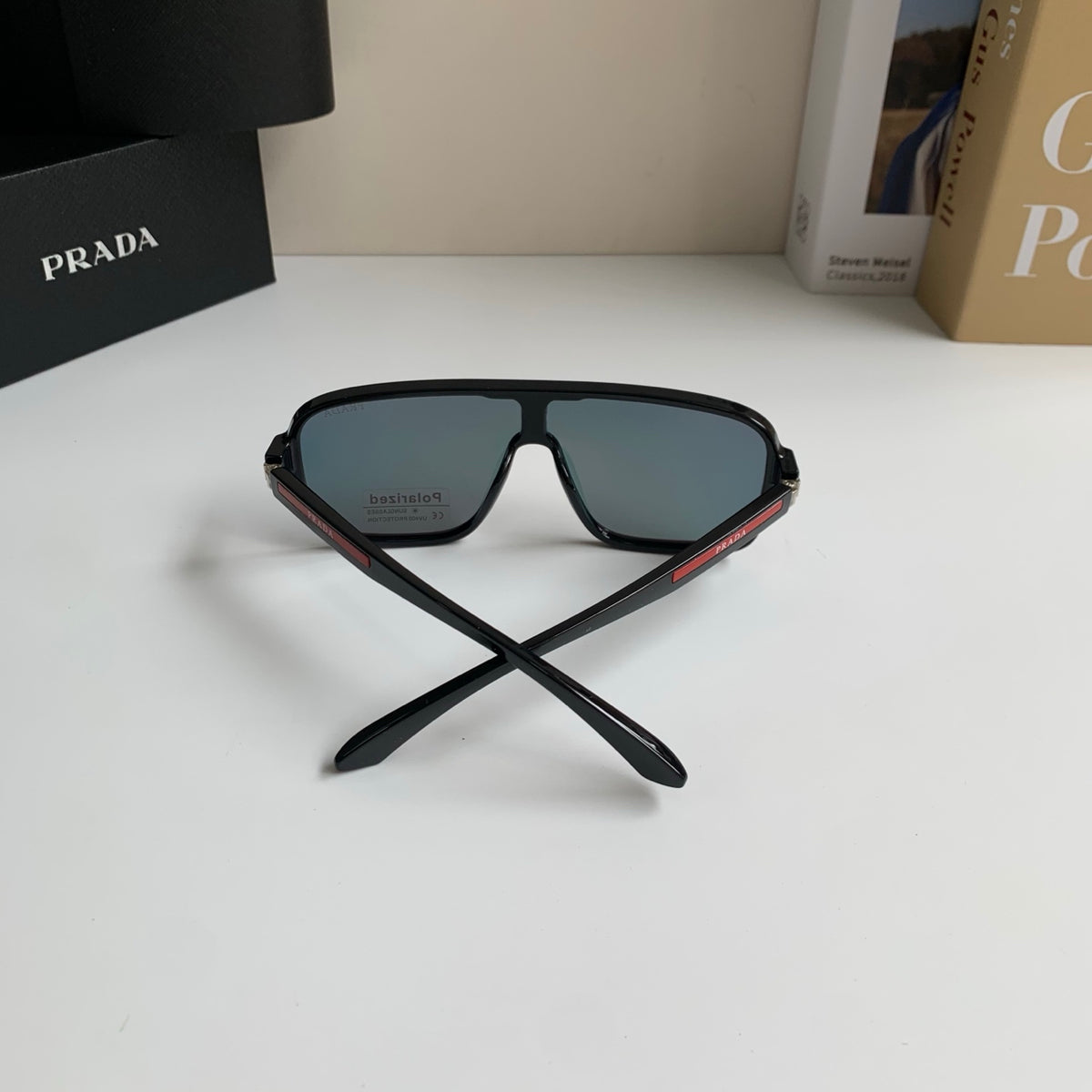 Prada Square Orange Lens Sunglasses for Men & Women - 372067 - detail image 7