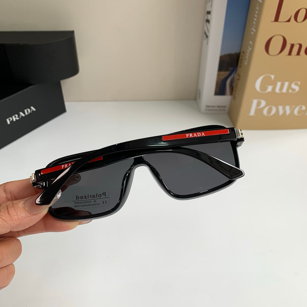 Prada Square Black Lens Sunglasses for Men & Women - 372068 - detail image 8