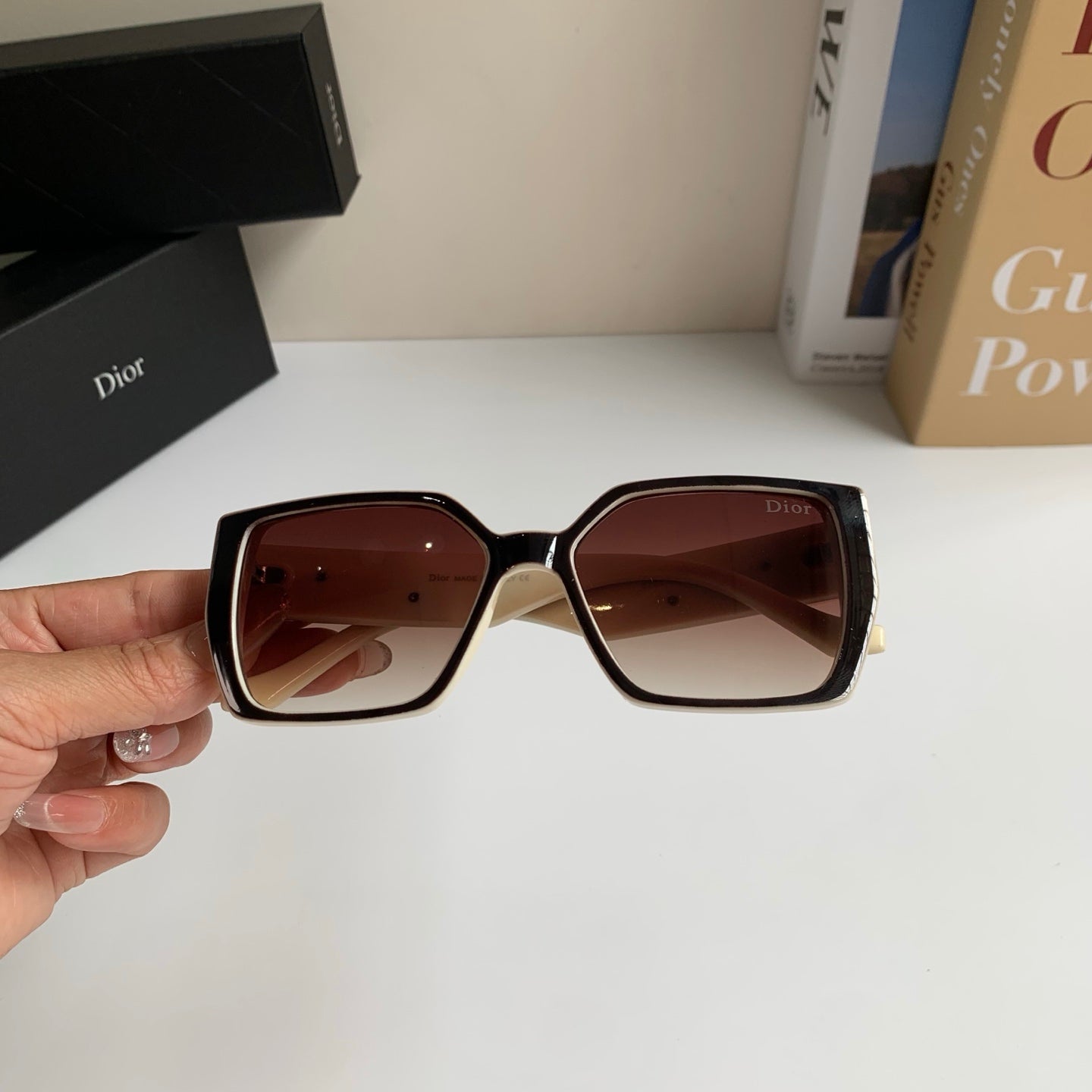 Dior Polarized Square Red Lens Sunglasses for Men & Women - 371930 - detail image 3
