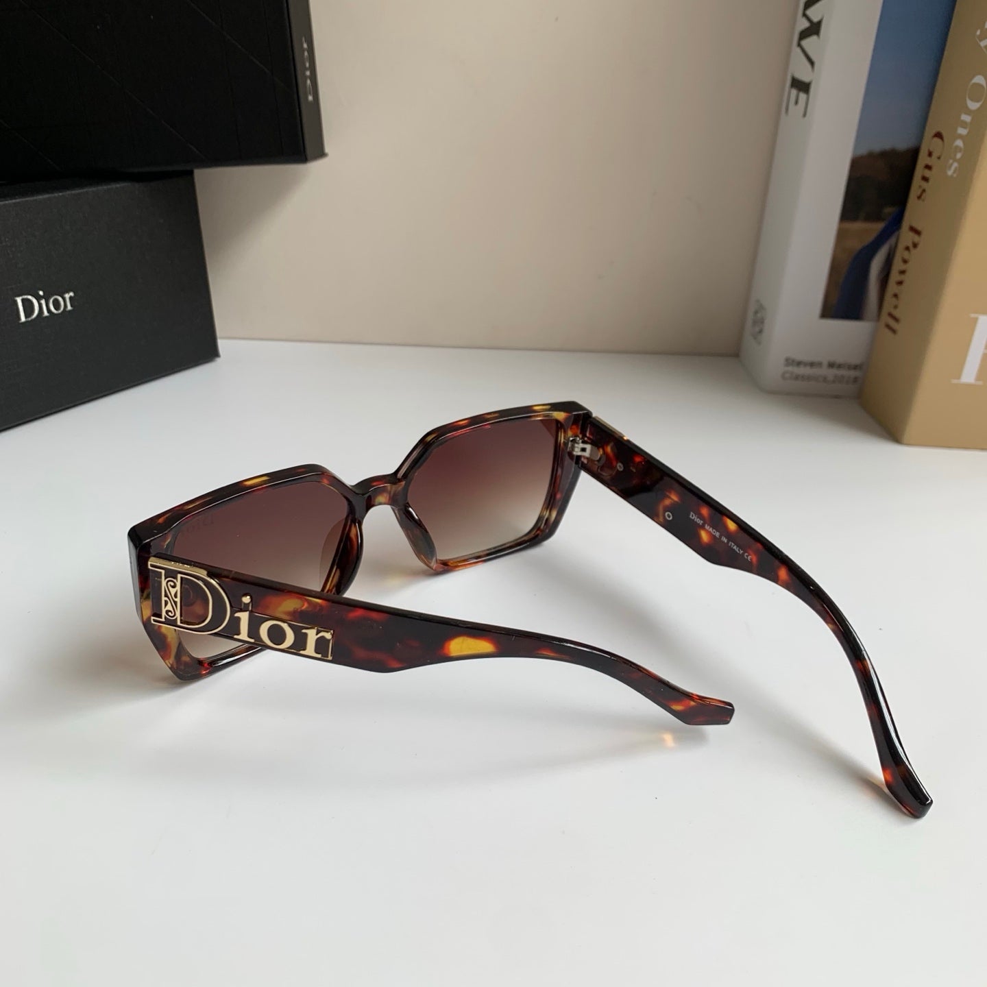 Dior Polarized Square Red Lens Sunglasses for Men & Women - detail image 8