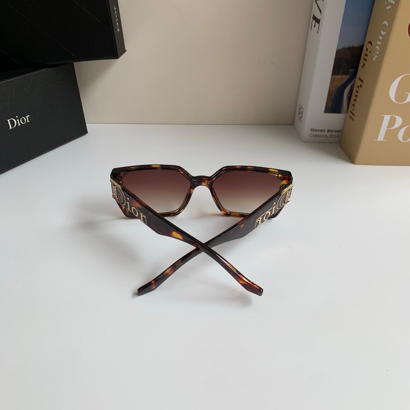 Dior Polarized Square Red Lens Sunglasses for Men & Women - detail image 6