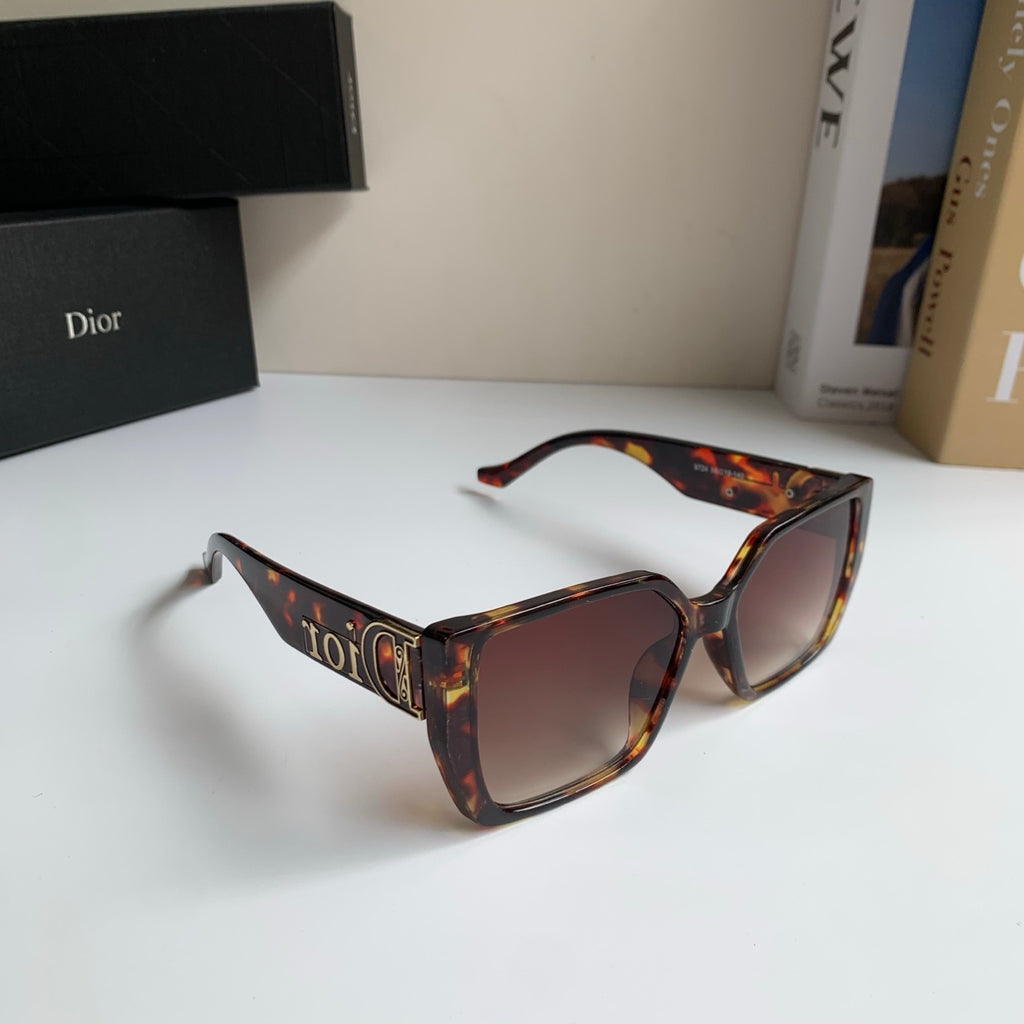 Dior Polarized Square Red Lens Sunglasses for Men & Women