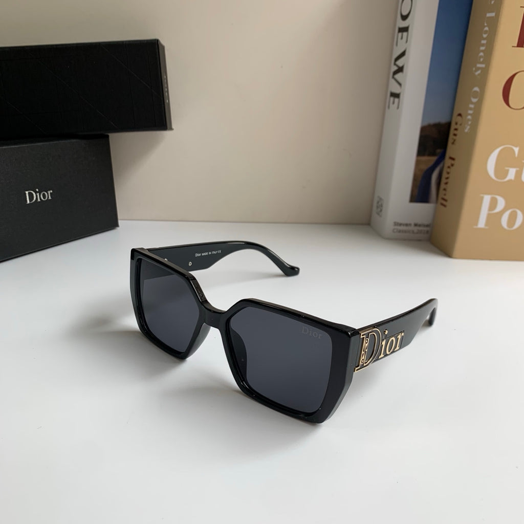 Dior Polarized Square Black Lens Sunglasses for Men & Women - detail image 2