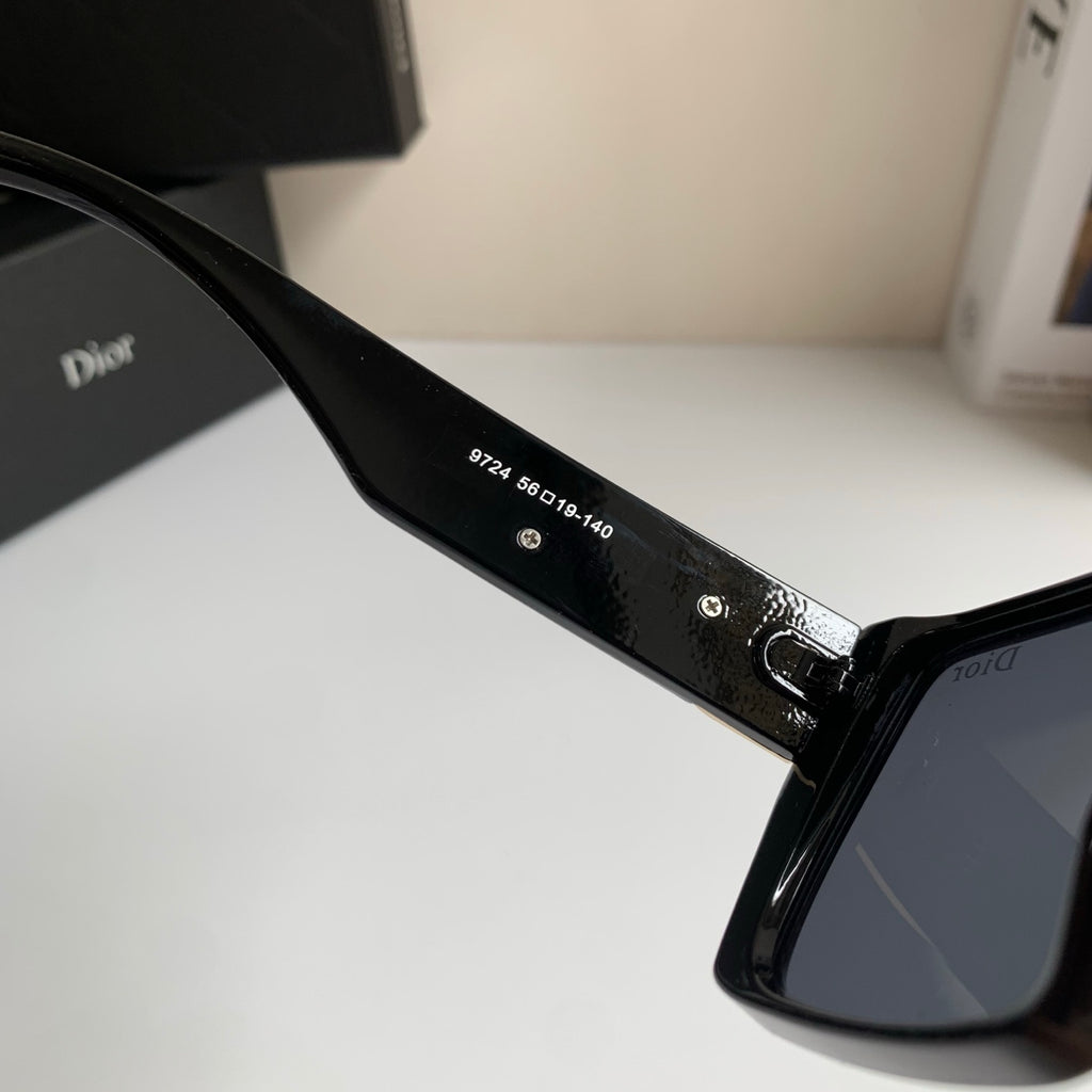 Dior Polarized Square Black Lens Sunglasses for Men & Women - detail image 6