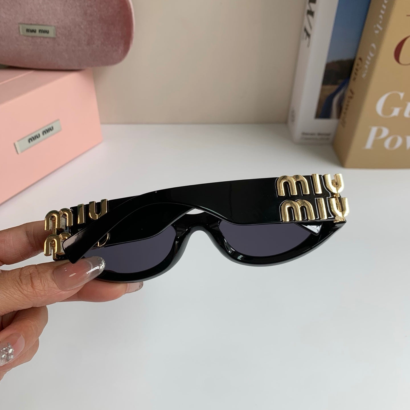 Miu Miu Fashion Black Lens Sunglasses for Men & Women - 466085 - detail image 9