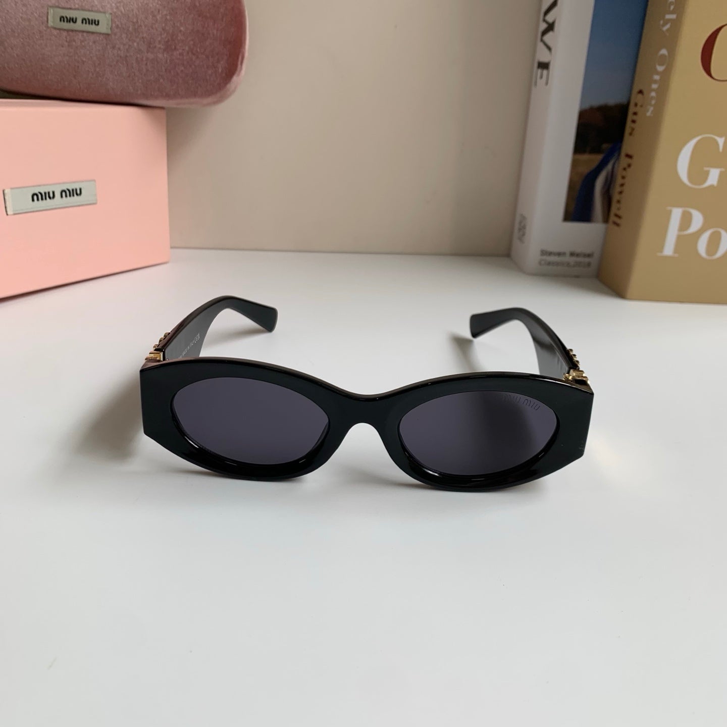 Miu Miu Fashion Black Lens Sunglasses for Men & Women - 372428 - detail image 4