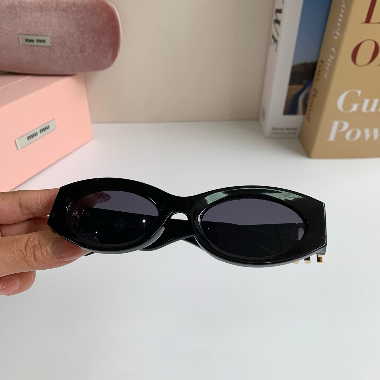 Miu Miu Fashion Black Lens Sunglasses for Men & Women - 372428 - detail image 3