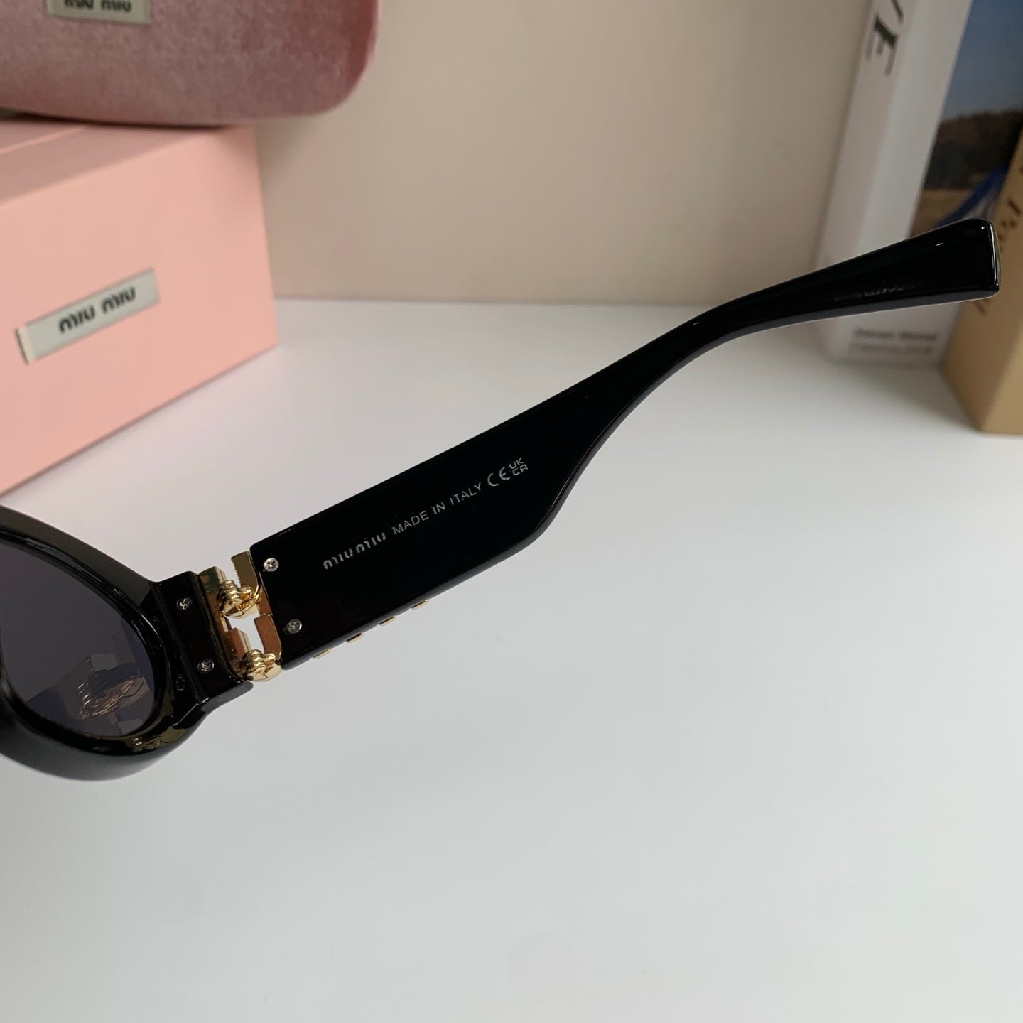 Miu Miu Fashion Black Lens Sunglasses for Men & Women - 372428 - detail image 6