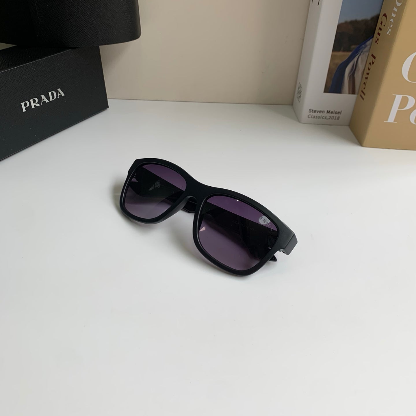 Prada Fashion Black Lens Sunglasses for Men & Women - 465707 - detail image 3