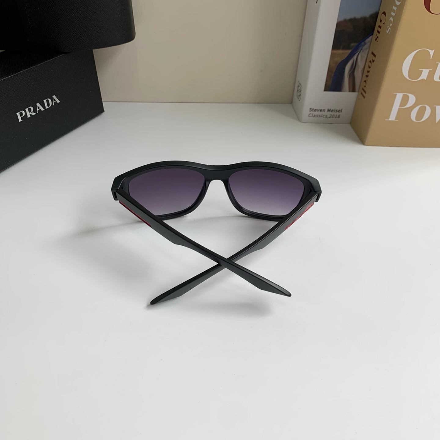 Prada Fashion Black Lens Sunglasses for Men & Women - 465707 - detail image 5