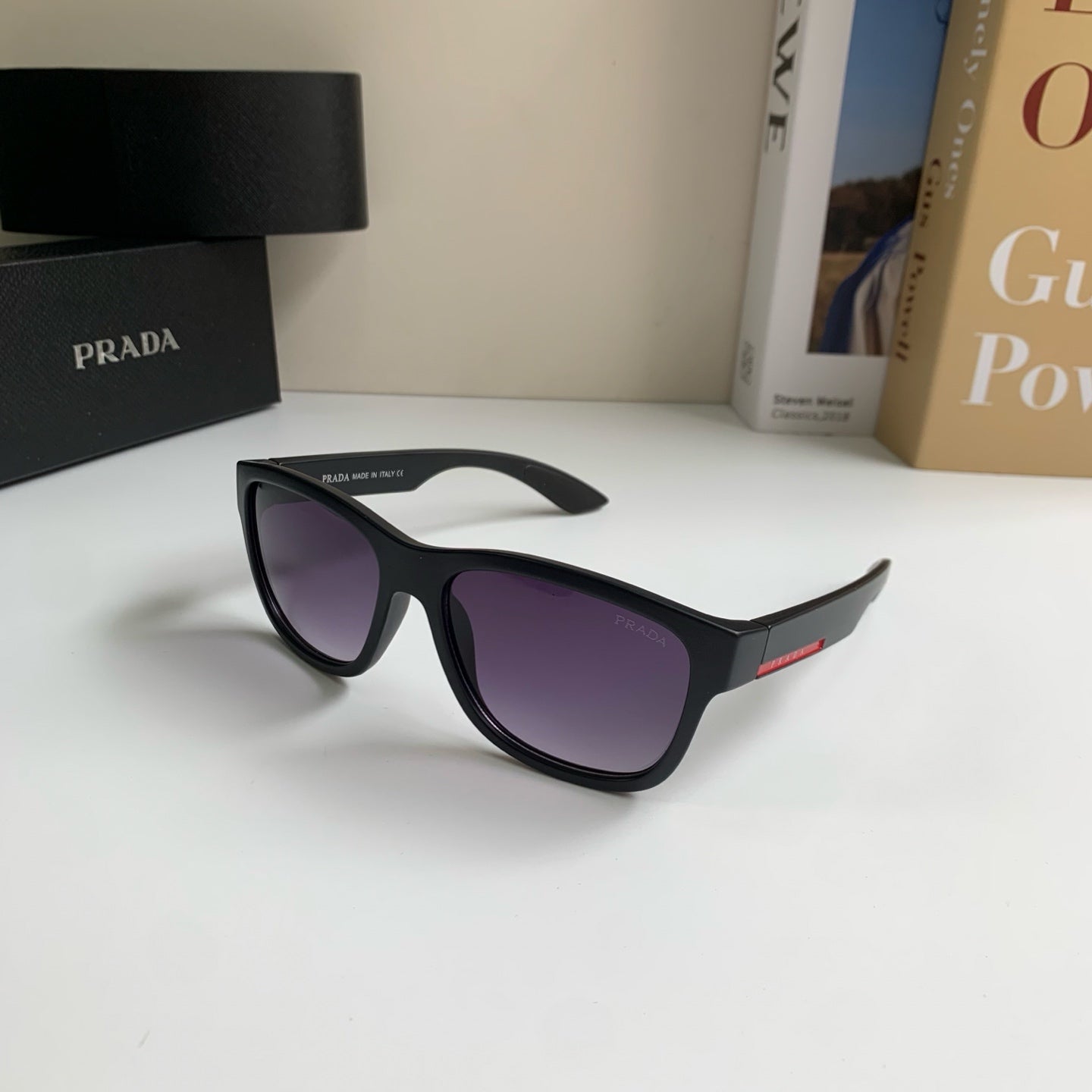 Prada Fashion Black Lens Sunglasses for Men & Women - 465707 - detail image 2
