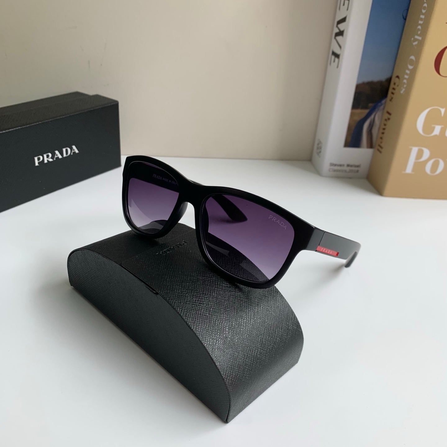 Prada Fashion Black Lens Sunglasses for Men & Women - 465707 - detail image 4
