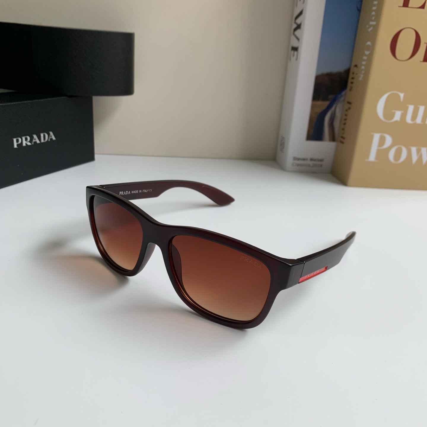 Prada Fashion Red Lens Sunglasses for Men & Women - 465708 - detail image 2
