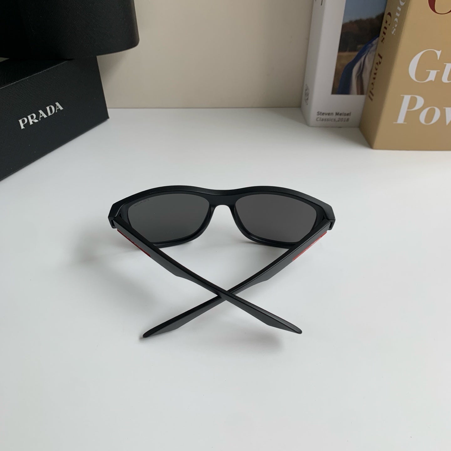 Prada Fashion Black Lens Sunglasses for Men & Women - 465709 - detail image 7