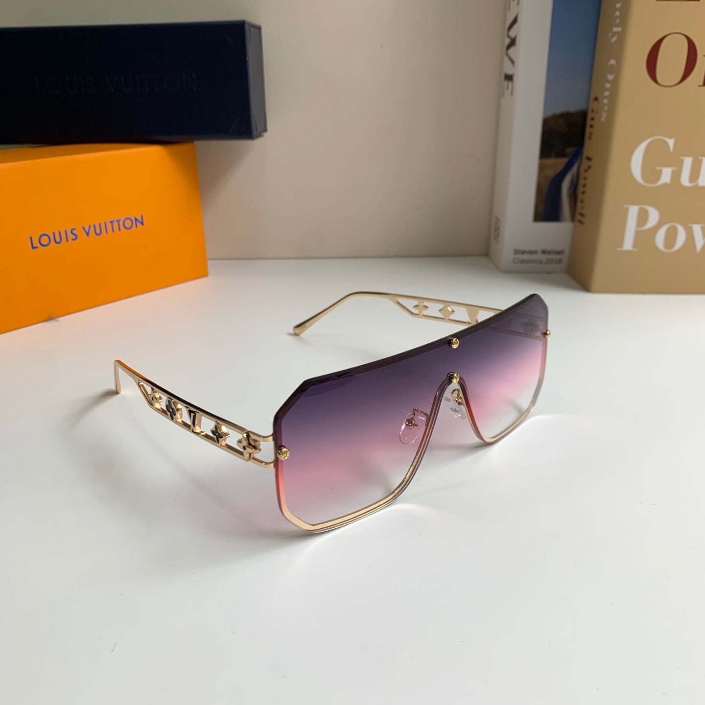 Louis Vuitton Square Silver Lens Sunglasses for Men & Women - 464759