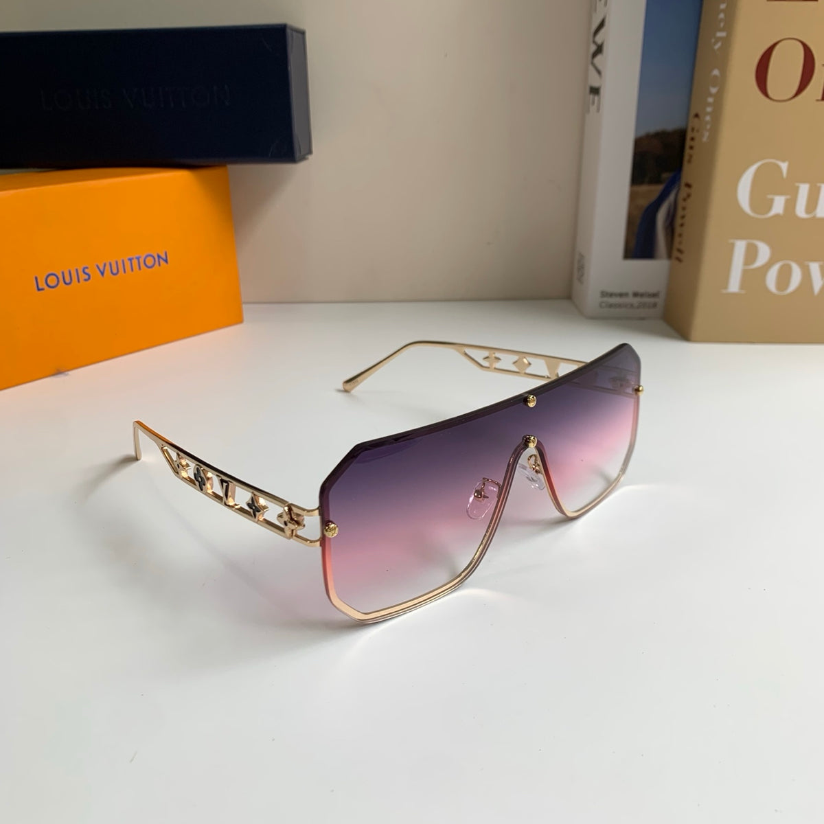 Louis Vuitton Square Silver Lens Sunglasses for Men & Women - 381872