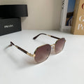 Prada Metal Fashion Red Lens Sunglasses for Men & Women