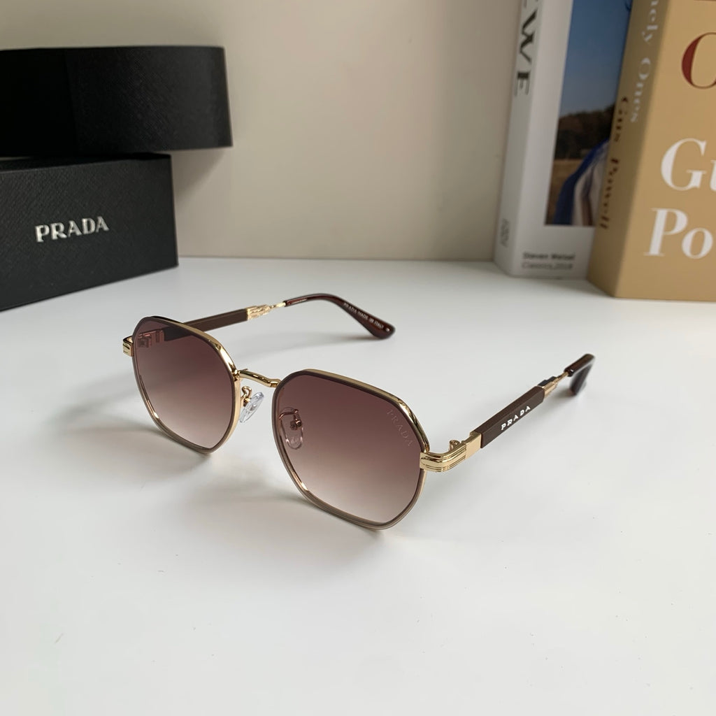 Prada Metal Fashion Red Lens Sunglasses for Men & Women - detail image 2