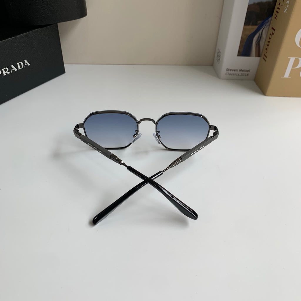 Prada Metal Fashion Silver Lens Sunglasses for Men & Women - 465597 - detail image 6