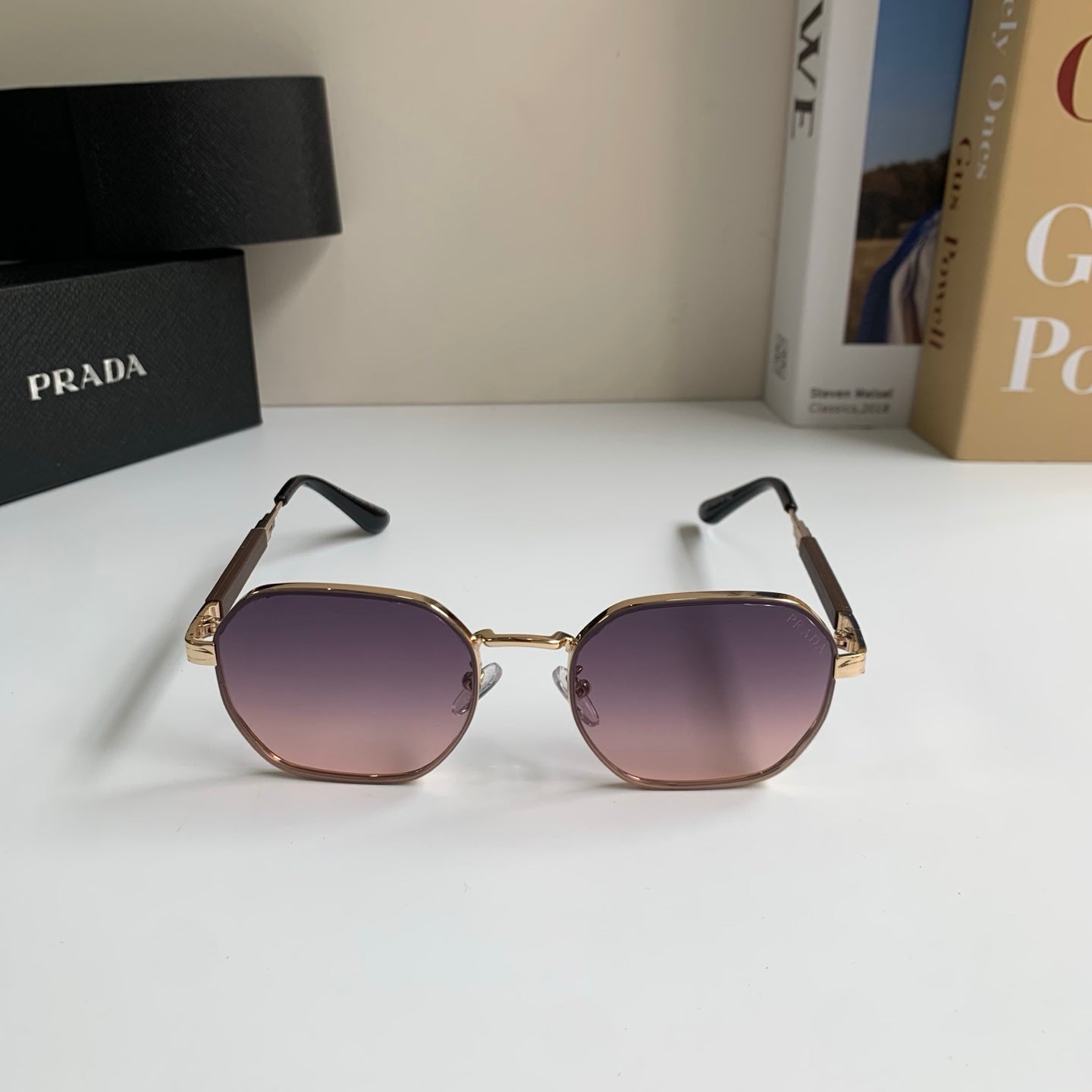 Prada Metal Fashion Silver Lens Sunglasses for Men & Women - 465598 - detail image 5