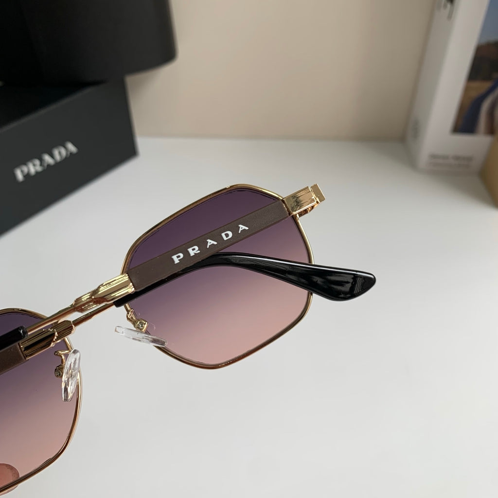 Prada Metal Fashion Silver Lens Sunglasses for Men & Women - 465598 - detail image 6