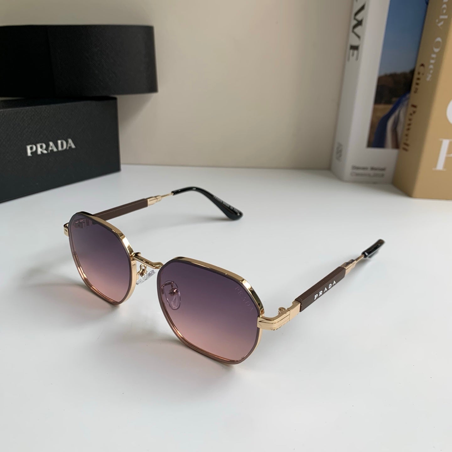 Prada Metal Fashion Silver Lens Sunglasses for Men & Women - 465598 - detail image 2