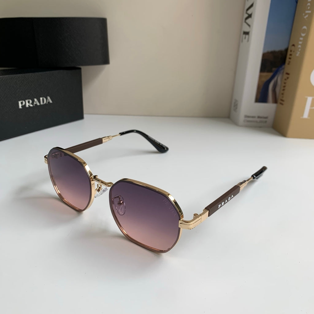 Prada Metal Fashion Silver Lens Sunglasses for Men & Women - 382588 - detail image 2
