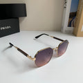 Prada Metal Fashion Silver Lens Sunglasses for Men & Women - 465598