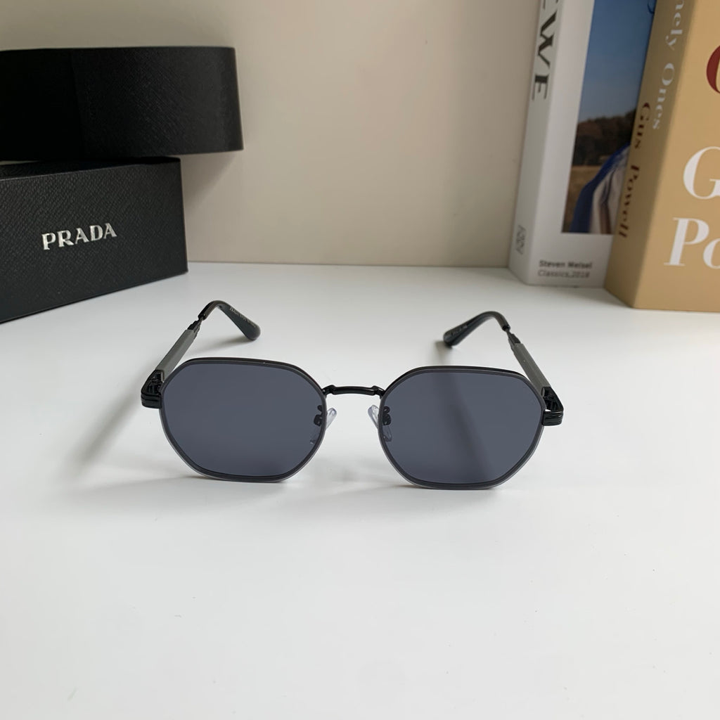 Prada Metal Fashion Silver Lens Sunglasses for Men & Women - 382590 - detail image 5